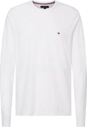 Stretch Slim Fit Long Sleeve Tee - White